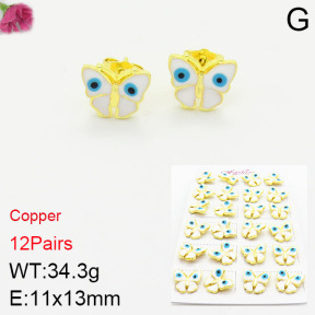Fashion Copper Earrings  F2E300269akoa-J22