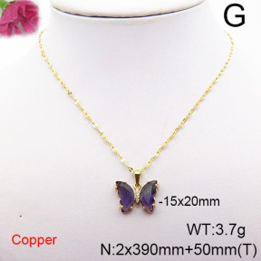 Fashion Copper Necklace  F6N405319vbll-J73