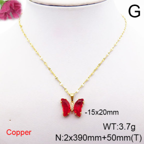 Fashion Copper Necklace  F6N405321vbll-J73