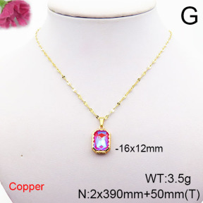 Fashion Copper Necklace  F6N405325vbll-J73