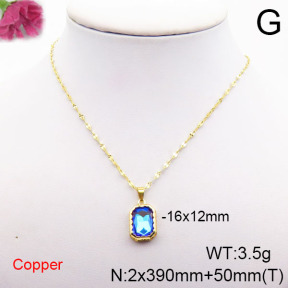 Fashion Copper Necklace  F6N405327vbll-J73