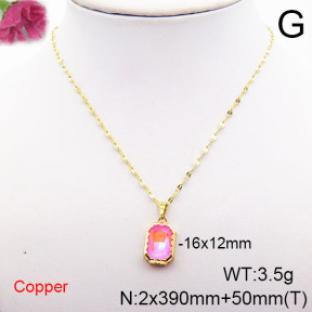 Fashion Copper Necklace  F6N405328vbll-J73