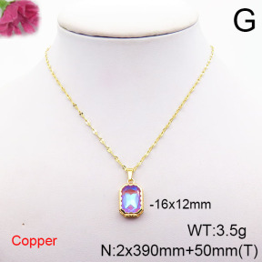 Fashion Copper Necklace  F6N405329vbll-J73
