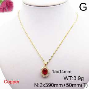 Fashion Copper Necklace  F6N405331vbll-J73