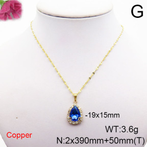 Fashion Copper Necklace  F6N405334vbll-J73