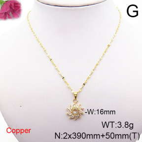 Fashion Copper Necklace  F6N405336vbll-J73