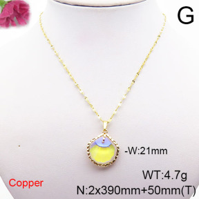 Fashion Copper Necklace  F6N405340vbll-J73
