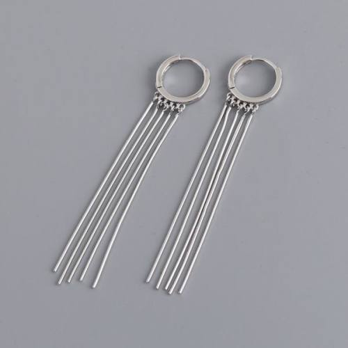 925 Silver Earrings  WT:3.4g  13*64mm  JE3721ajlo-Y10  EH1419