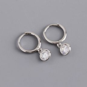 925 Silver Earrings  WT:1.28g  11.5*20mm  JE3741vhnj-Y10  EH1434