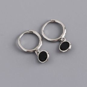 925 Silver Earrings  WT:1.28g  11.5*20mm  JE3743vhnj-Y10  EH1434