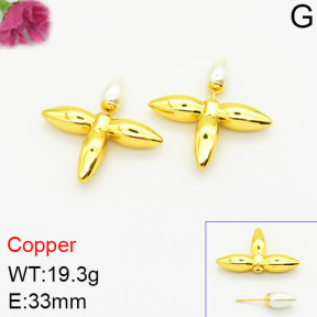 Fashion Copper Earrings  F2E300409ajia-J139