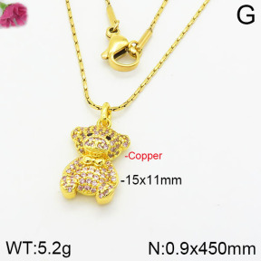 Fashion Copper Necklace  F2N400433aiov-J139