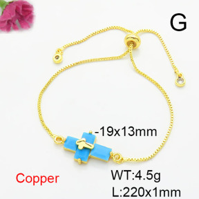 Fashion Copper Bracelet  F6B405705ablb-L017