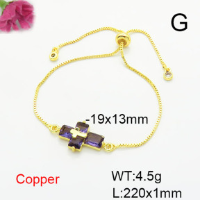 Fashion Copper Bracelet  F6B405707ablb-L017