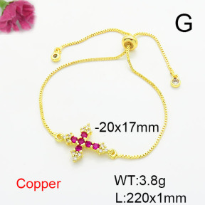 Fashion Copper Bracelet  F6B405708ablb-L017