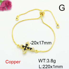 Fashion Copper Bracelet  F6B405709ablb-L017
