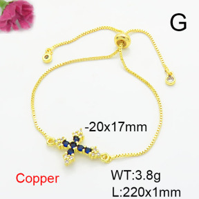 Fashion Copper Bracelet  F6B405711ablb-L017