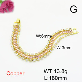 Fashion Copper Bracelet  F6B405720ahjb-L017