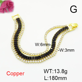 Fashion Copper Bracelet  F6B405721ahjb-L017