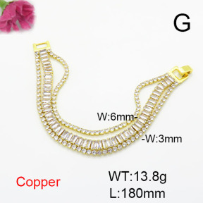 Fashion Copper Bracelet  F6B405722ahjb-L017