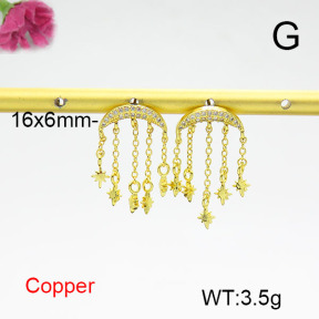 Fashion Copper Earrings  F6E404526bbov-L017