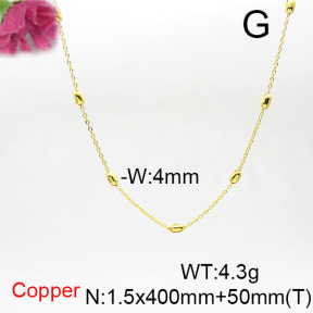 Fashion Copper Necklace  F6N200296vail-L017