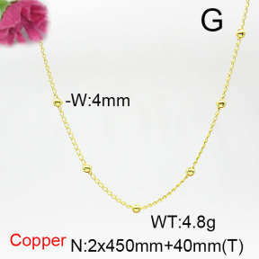 Fashion Copper Necklace  F6N200297vail-L017