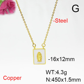 Fashion Copper Necklace  F6N300834vail-L017