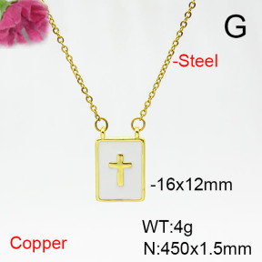 Fashion Copper Necklace  F6N300835vail-L017
