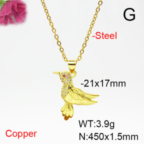 Fashion Copper Necklace  F6N405350aajl-L017