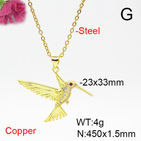 Fashion Copper Necklace  F6N405351aajl-L017