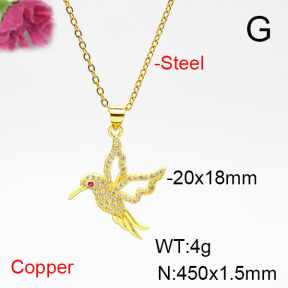 Fashion Copper Necklace  F6N405352aajl-L017