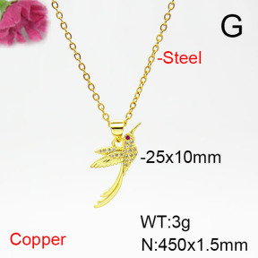 Fashion Copper Necklace  F6N405353aajl-L017