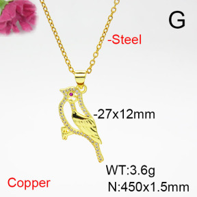 Fashion Copper Necklace  F6N405356aajl-L017