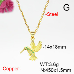 Fashion Copper Necklace  F6N405358aajl-L017