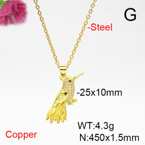 Fashion Copper Necklace  F6N405359aajl-L017