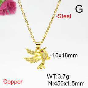Fashion Copper Necklace  F6N405360aajl-L017