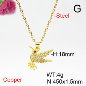 Fashion Copper Necklace  F6N405363aajl-L017