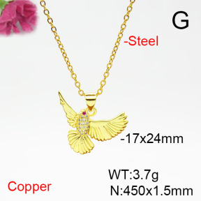 Fashion Copper Necklace  F6N405364aajl-L017