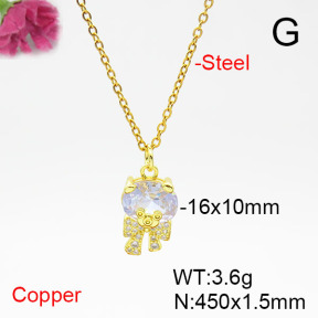Fashion Copper Necklace  F6N405367avja-L017