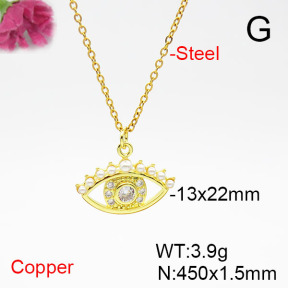 Fashion Copper Necklace  F6N405368baka-L017