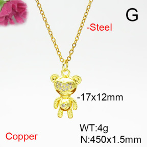 Fashion Copper Necklace  F6N405369ablb-L017