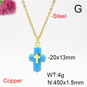 Fashion Copper Necklace  F6N405371avja-L017