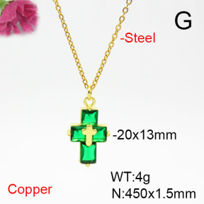 Fashion Copper Necklace  F6N405372avja-L017