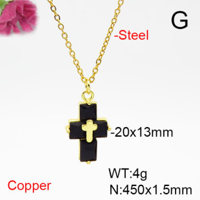 Fashion Copper Necklace  F6N405373avja-L017