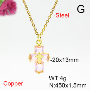 Fashion Copper Necklace  F6N405375avja-L017