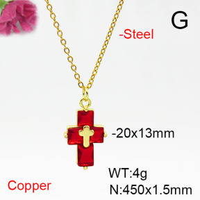 Fashion Copper Necklace  F6N405376avja-L017