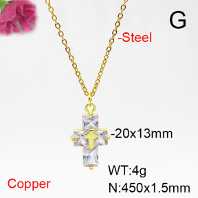 Fashion Copper Necklace  F6N405377avja-L017