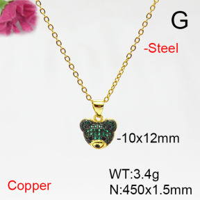 Fashion Copper Necklace  F6N405379baka-L017