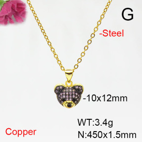Fashion Copper Necklace  F6N405380baka-L017